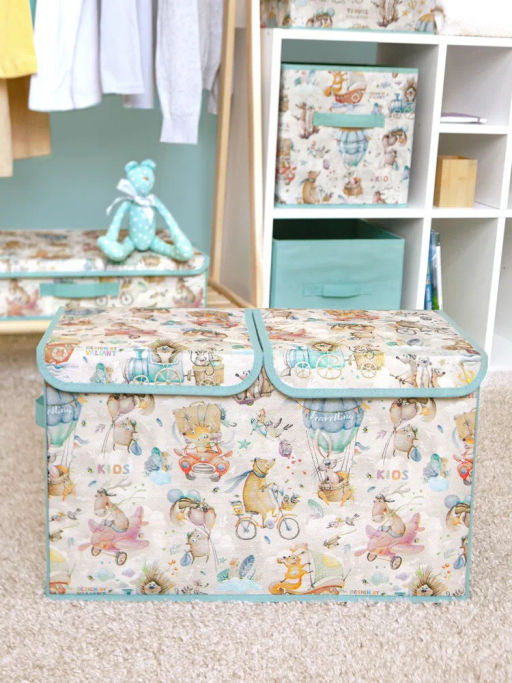VAL KTR-BOX-LH2 Короб стеллажный 2-х секционный с крышкой, высокий, 50*25*30 см, ПУТЕШАСТИКИ, шт
