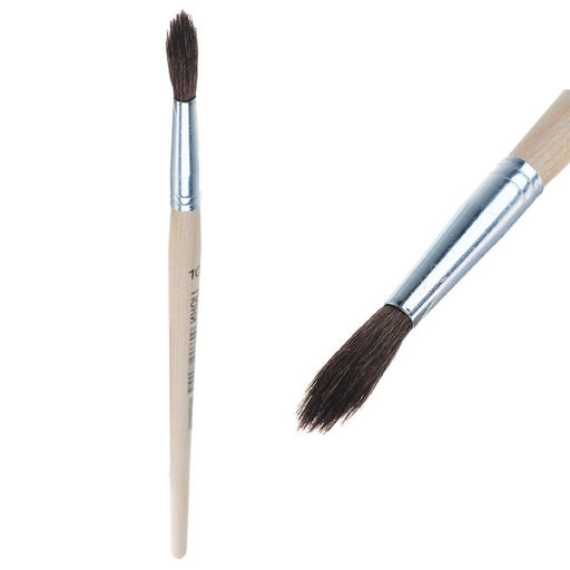 Цена за 10 шт. Кисть для рисования, пони, № 10, круглая, деревянная ручка, международный размер