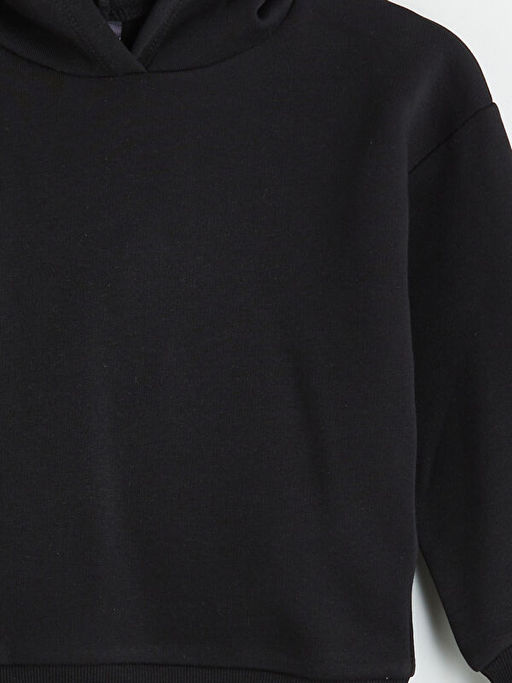 Kap??onlu Basic K?z ?ocuk Sweatshirt