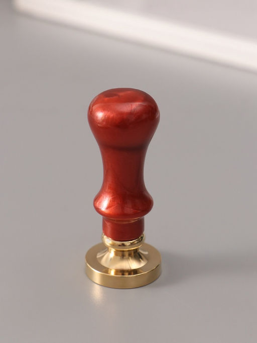 Печать для сургуча с пластиковой ручкой «Венок с буквой Z», 2.5×2.5×6.3 см