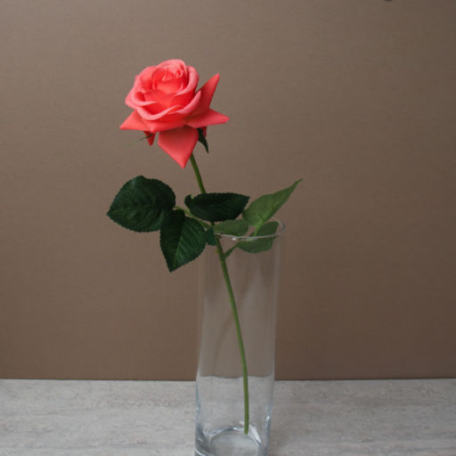 Цена за 1 шт. Цветок искусственный Роза 42 см / GR-007 /уп 60/720/силикон - Галеонтрейд фото 3