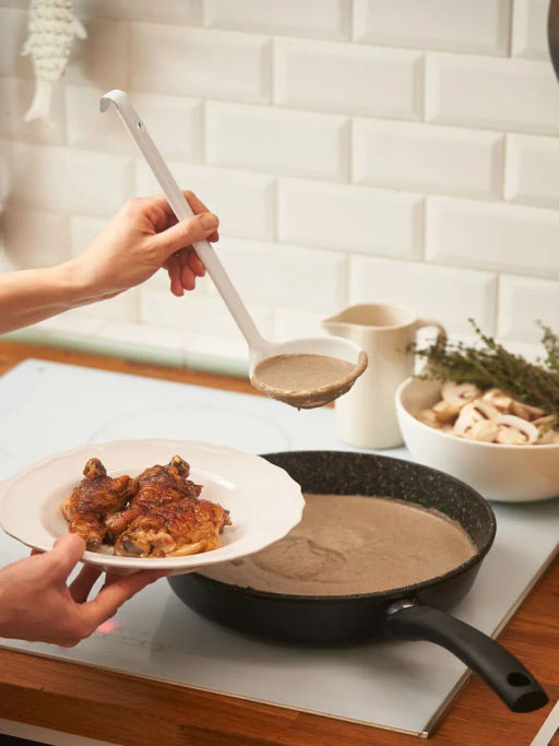 Сковорода Алтай Индукция Природные минералы, несъемная ручка, 28 см - Нева металл посуда фото 3