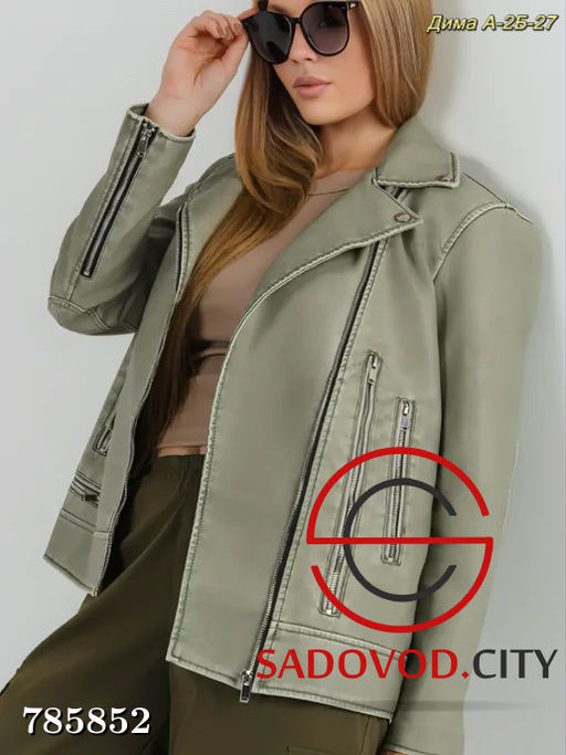 Женская кожанка, 42-48 р. - Bruno фото 7