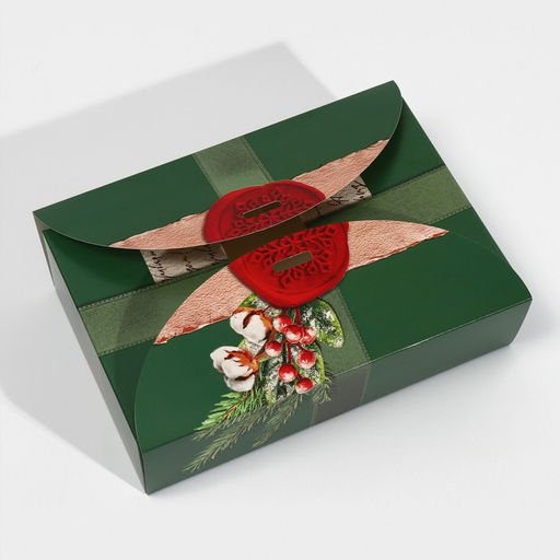 Коробка сборная Новогодняя посылка, 28 х 18 х 8 см - Дарите счастье фото 5