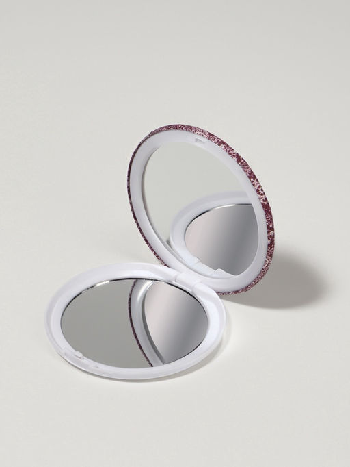 Цена за 3 шт. Зеркало складное «Кружево», d=7.5 см, рисунок МИКС