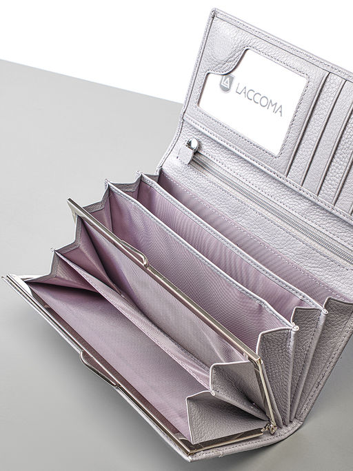 LACCOMA кошелек LA-1071-серый натуральная кожа фото 6