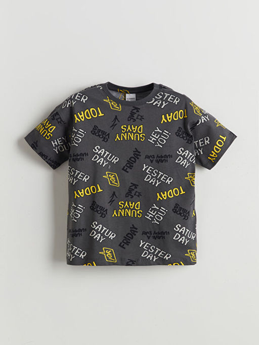 Bisiklet Yaka Erkek ?ocuk ?ortlu Pijama Tak?m?