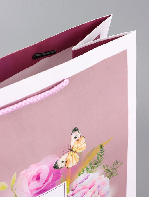 Цена за 2 шт. Пакет подарочный ламинированный вертикальный Самый лучший подарок, 26?12?32 см