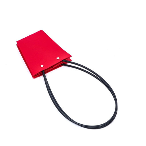 Цена за 10 шт. Сумка для цветов «Красная», влагостойкая, 12×12 - 8×8 - 12.5 см