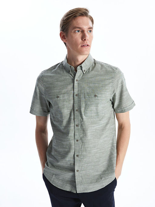 Regular Fit K?sa Kollu Erkek G?mlek