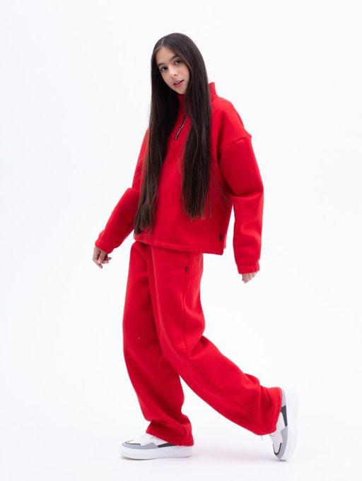 С НАЧЁСОМ костюм-трансформер с утяжками футер 3х нитка - Knitka wear фото 2