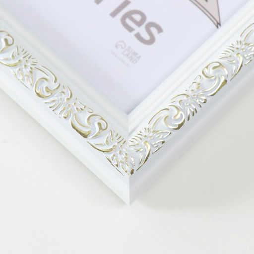 Фоторамка пластик "Винтаж" 15х21 см, белый (пластиковый экран)