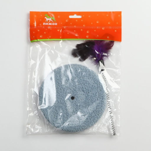 Дразнилка на основании Фестивальная, 15 см, тёмно-фиолетовая/светло-голубая - Пижон фото 4