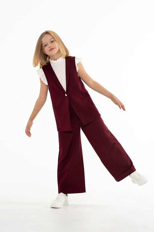 Школьный жилет для девочки Mooriposh, модель 1107/1