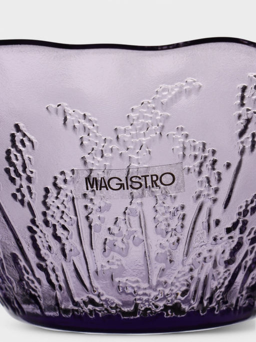 Салатник Magistro «Французская лаванда», 470 мл, 13.7×7 см, стекло, сиреневый