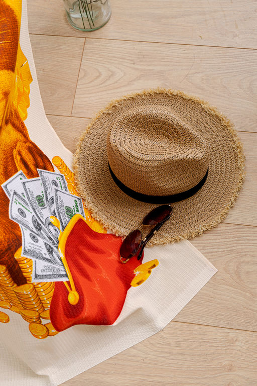 Полотенце пляжное Денежный кот - Натали фото 4