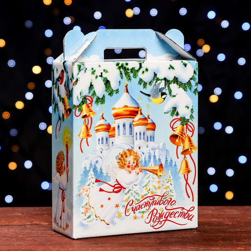 Цена за 5 шт. Подарочная коробка Рождество , 16,8 х 6,8 х 20,9 см - Simaland фото 7