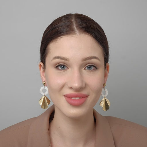 Серьги с перламутром Сиа листочек, цвет белый в золоте - Queen fair фото 3