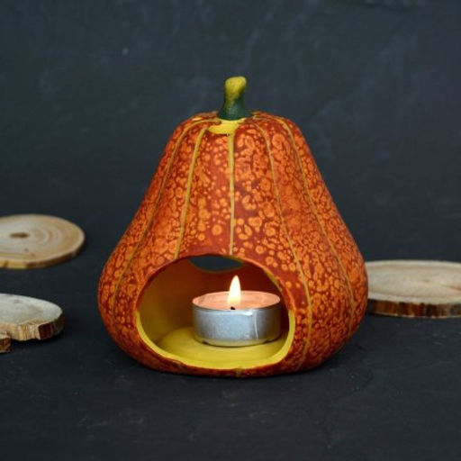 Подсвечник Тыква 11,5х9,5х12 см / 1114A /уп 4/48/ - Галеонтрейд фото 4