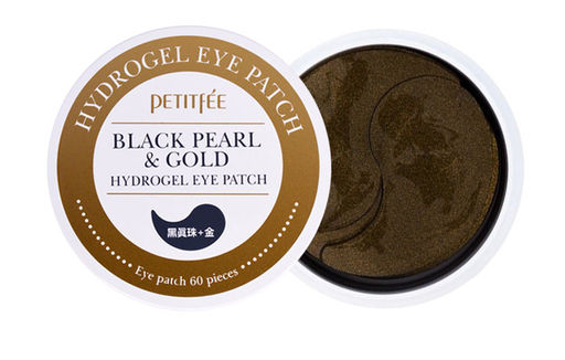 Petitfee Black Pearl & Gold Hydrogel Eye Patch 60ea - Гидрогелевые патчи с черным жемчугом 60шт
