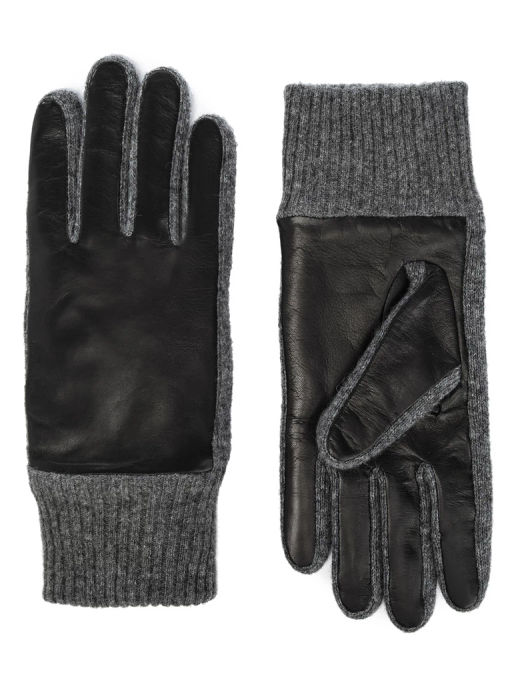 Перчатки мужские ш+каш. TOUCH IS01551 black/grey
