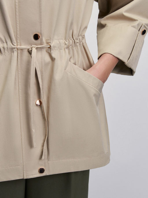 Куртка с капюшоном на кулиске / Zarina  фото 7