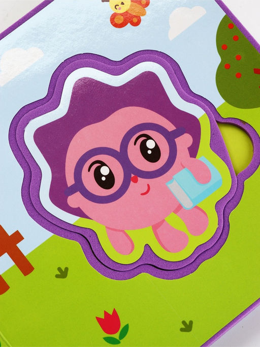 Книжка с мягкими пазлами EVA «Любимые герои. Малышарики», 12 стр.