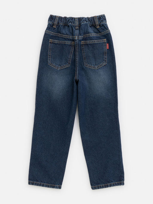20110440037, Брюки джинсовые детские для мальчиков Cobb темно-синий Acoola фото 3