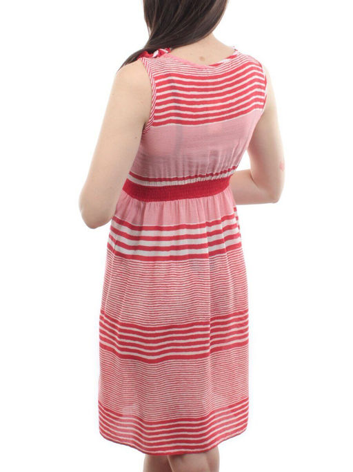 NK3391 RED/WHITE Платье летнее (65% хлопок, 35% вискоза)