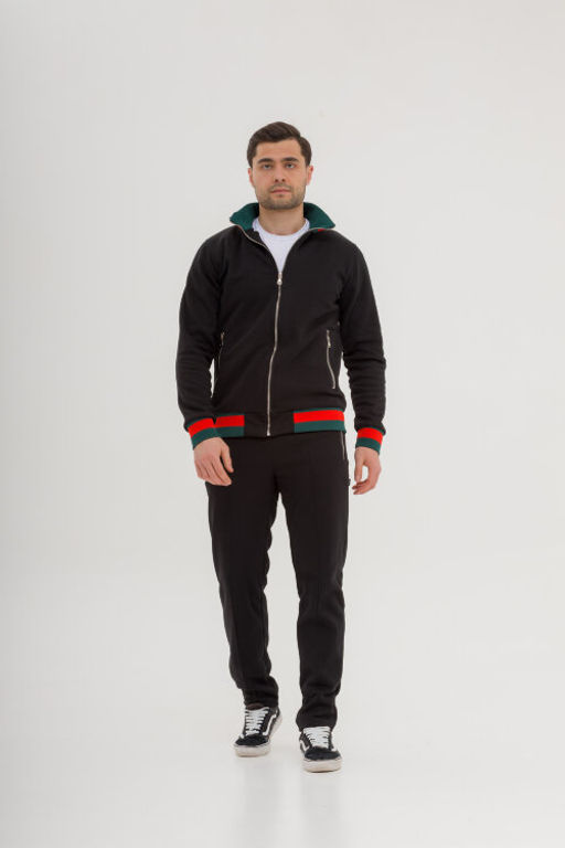 ФУТЕР 3х нитка ИНТЕРСОФТ Мужской костюм, черный - Knitka wear фото 14