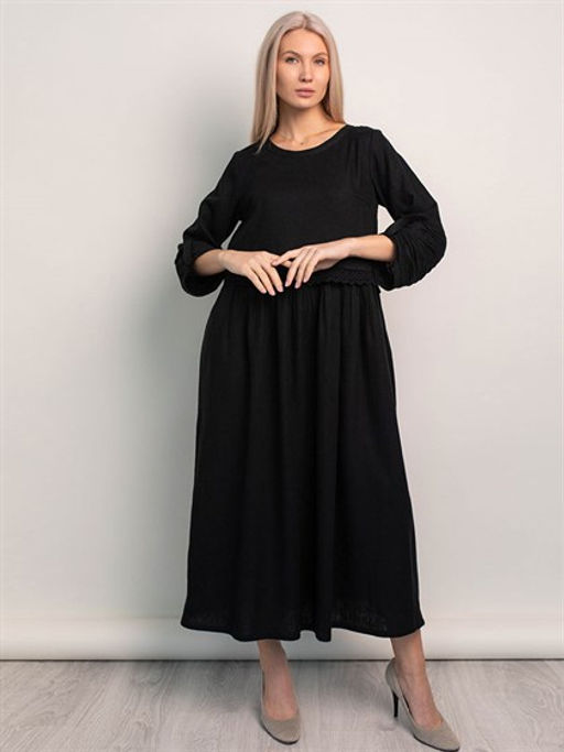 лен 73%, вискоза 27% лен платье - Волтри фото 2