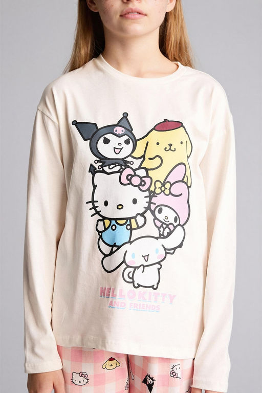 %100 Pamuk D_sney L_lo & St_tch 2li Pijama Tak_m_ K_z Bebek - Defacto фото 4