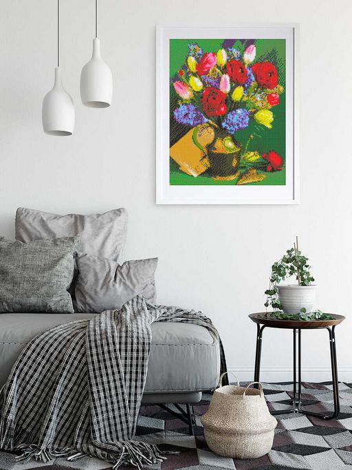 Набор для творчества Алмазная мозаика арт. 59790 / 20 МУЗЫКА ЦВЕТОВ - Феникс+ фото 2