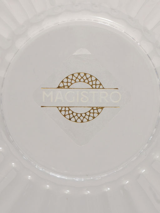 Стакан Magistro «Тор. Грани» 250 мл, 9×10 см, на вращающейся подставке, стекло, прозрачный