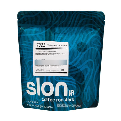 Кофе в зернах Арабика Без кофеина, 250 г Акция