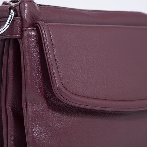 Сумка кросс-боди на молнии, цвет бордовый - Simaland фото 4