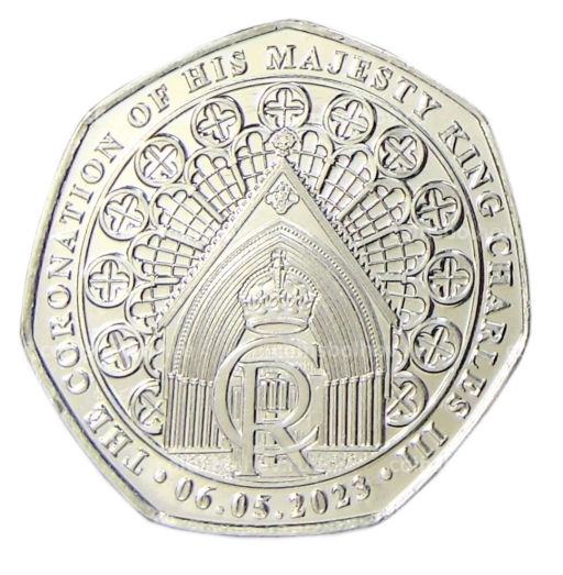 50 пенсов 2024 года Гибралтар Коронация короля Карла III