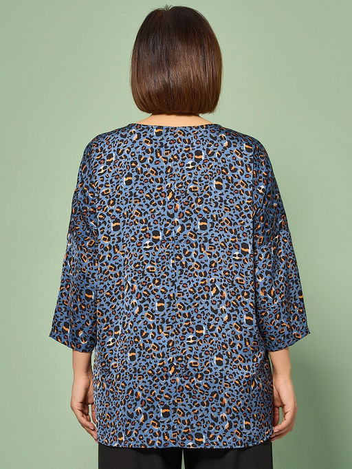 Блузка 0250-2а темно-голубой - Aquarell фото 36