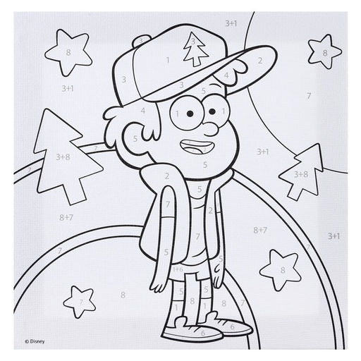 Роспись по холсту, 15х15 см Диппер, Гравити Фолз - Disney фото 2