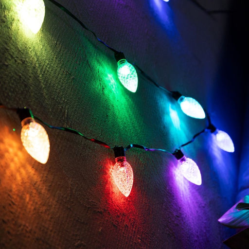 Умная гирлянда Нить 6 м с насадками Шишки, IP20, тёмная нить, 20 LED, свечение RGB, USB - Luazon lighting фото 2