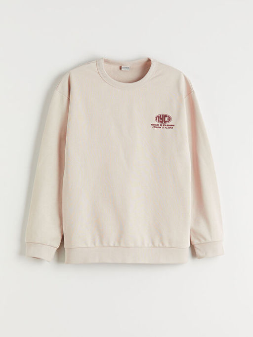 Bisiklet Yaka Erkek ?ocuk Sweatshirt