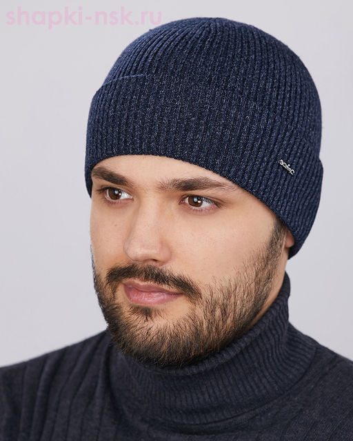 14120 Carbon Шапка мужская (57-59)