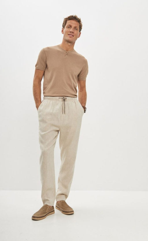 Брюки лен P411-0865 natural linen - Primm фото 3