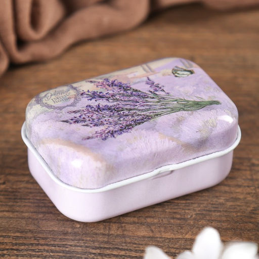 Цена за 3 шт. Шкатулка для украшений «Лаванда», металл, 2.5×5.5×4 см, МИКС