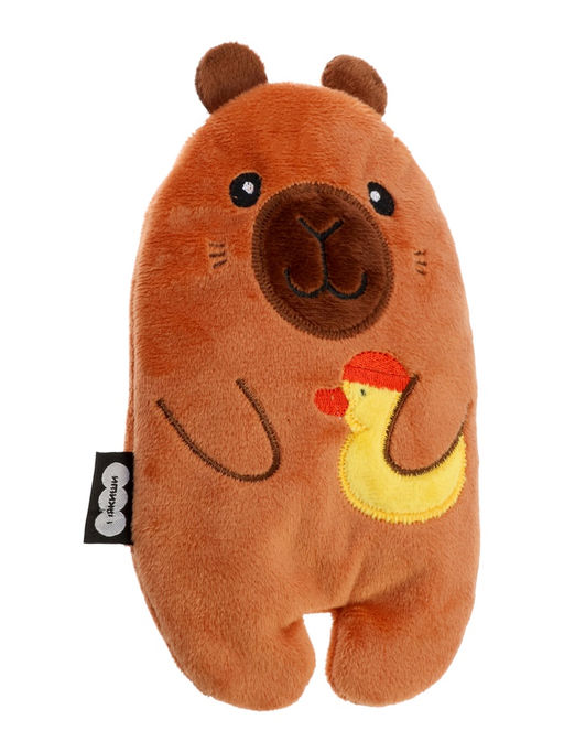 Мягкая игрушка - грелка «Капибара с уточкой», с вишнёвыми косточками, 18 см