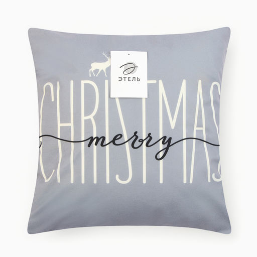 Набор декоративных новогодних наволочек «Этель. Hello, winter» 40×40 см, 4 штуки, велюр