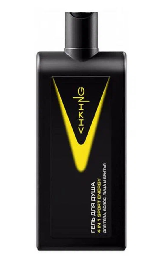 ВИКИНГ гель д/душа 300мл 4в1 Sport Energy д/тела, волос, лица, бритья