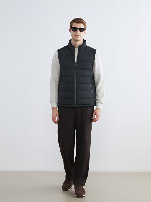 Dik Yaka Erkek ?i?me Yelek - Waikiki фото 2