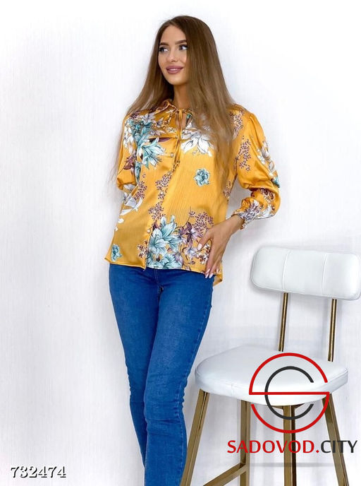 Блузка с цветочным принтом - Bruno фото 5