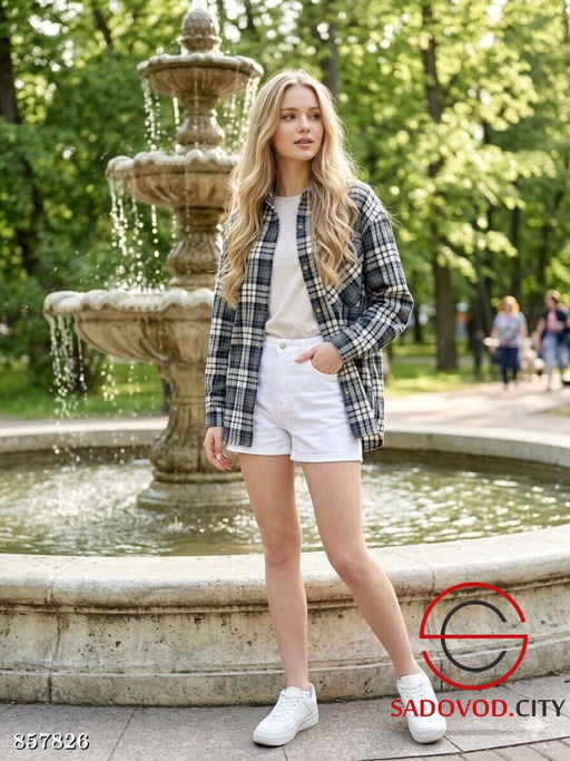 Рубашка женская в клетку - Fiona фото 2
